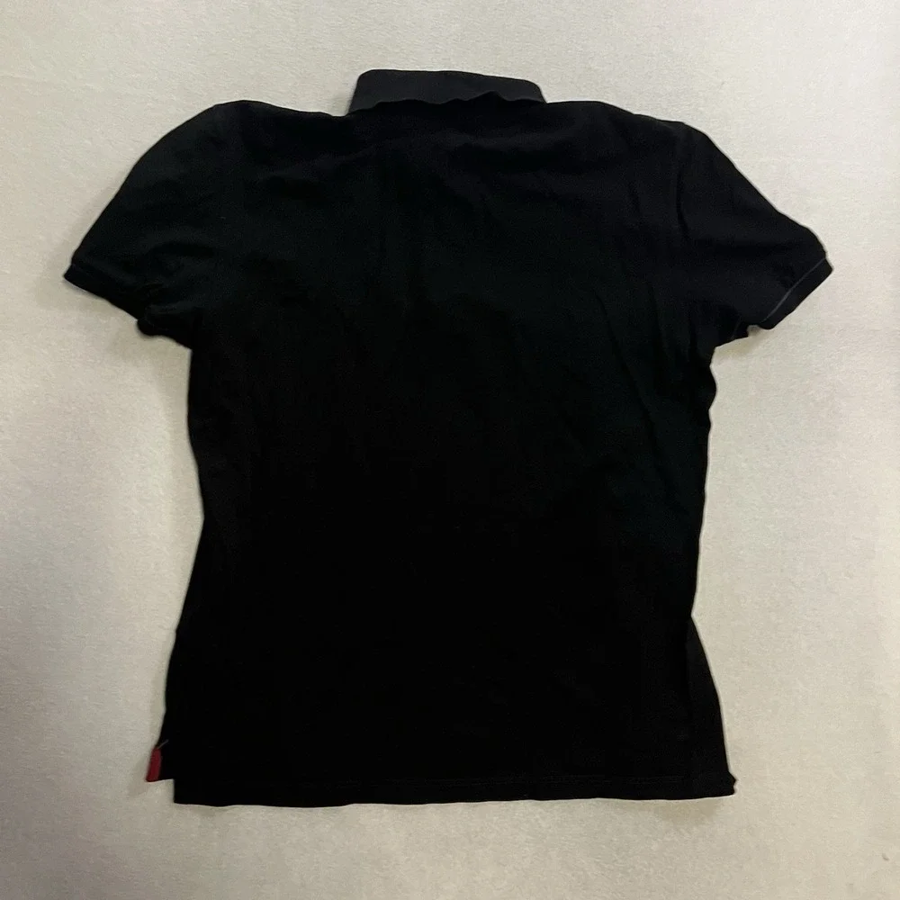 Salvatore Ferragamo Polo Shirt Men's Size Tag 3XL Fits Large Black Made in Italy